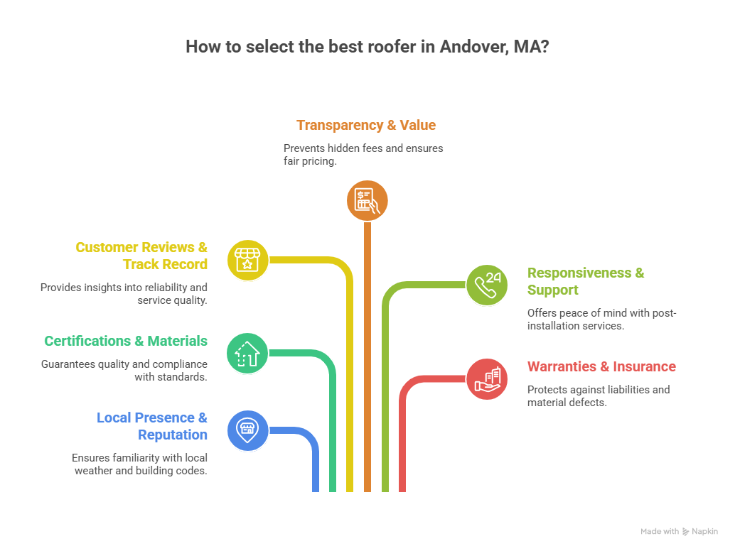 How We Selected Andover’s Best Roofers - visual selection