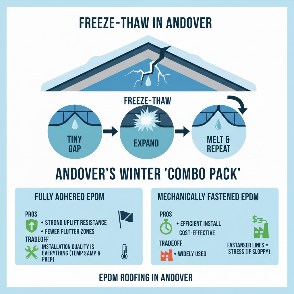 Mechanically Fastened EPDM in Andover