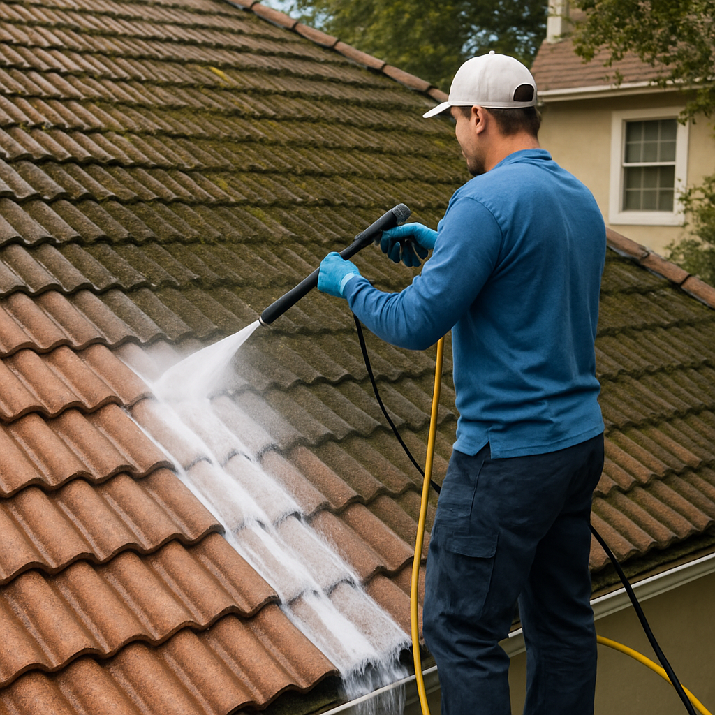 Soft Wash Roof Services in Andover MA