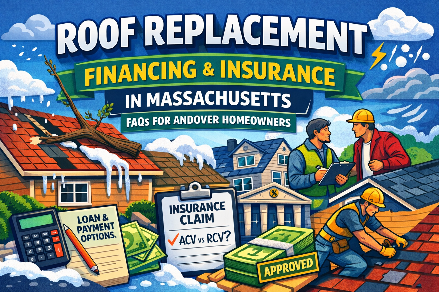 Roof Replacement Financing & Insurance in Massachusetts